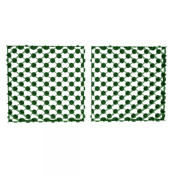 Решетка газонная Gidrolica Eco Pro РГ-60.60.4 - пластиковая зеленая