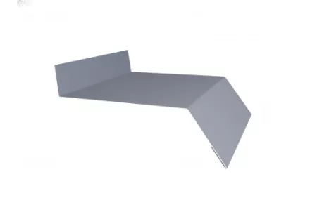 Отлив простой 50 0,45 PE с пленкой RAL 9006 бело-алюминиевый