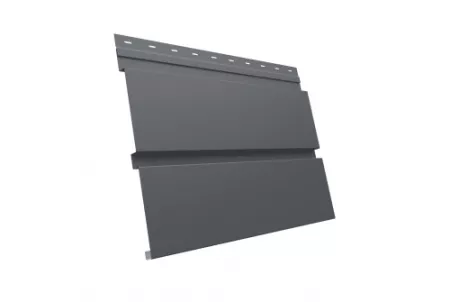 Квадро брус 0,5 GreenCoat Pural BT, matt с пленкой RR 23 темно-серый (RAL 7024 серый графит)