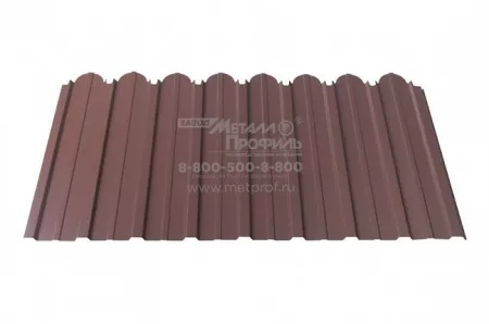 Заборы из европрофиля «ЕвроПрофиль фигурный», покрытие полиэстер