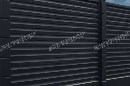 Забор жалюзи «Blackout», покрытие neomatt