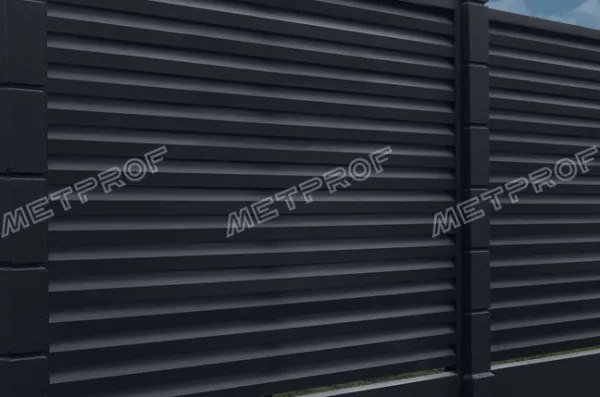 Забор жалюзи «Blackout», покрытие полиэстер