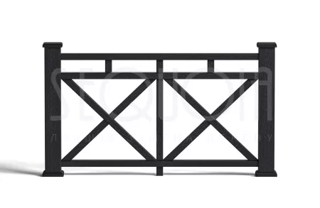 Комплект ограждения SEQUOIA «Бастион», gray