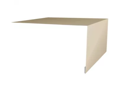 Планка околооконная простая 200х75 0,45 PE с пленкой RAL 1015 светлая слоновая кость