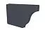 Заглушка желоба левая Vortex Lite Matt 130мм RAL 7024