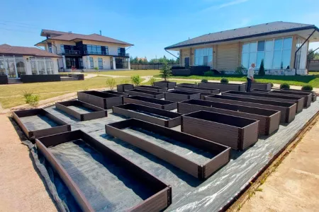 Доска грядочная Holzhof 150*25*2950мм, тиснение 3D