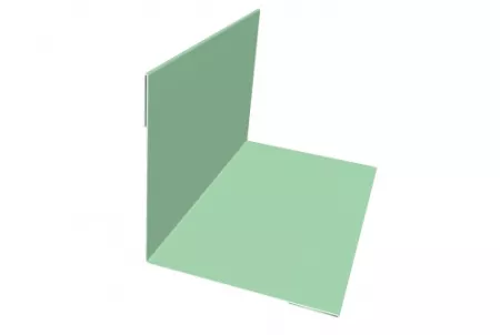 Угол внутренний 30х30 0,45 PE с пленкой RAL 6019 бело-зеленый