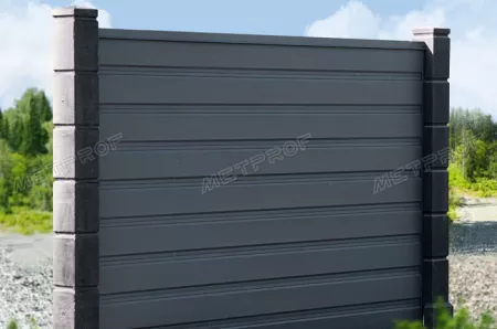 Забор жалюзи «Derby Max», покрытие rooftop бархат