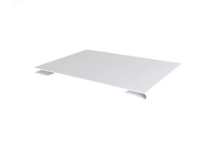 Планка стыковочная 0,45 Drap с пленкой RAL 9003 сигнальный белый