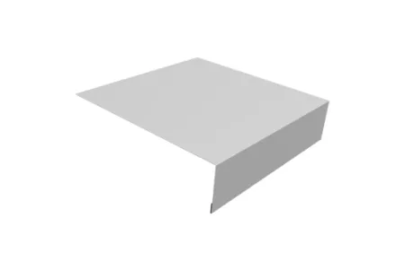 Планка околооконная простая 200х50 0,4 PE с пленкой RAL 9003 сигнальный белый