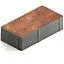 Брусчатка Steingot Color Mix Terracotta №1 прямоугольник 200х100х60 мм