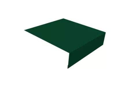 Планка околооконная простая 200х50 0,45 PE с пленкой RAL 6005 зеленый мох