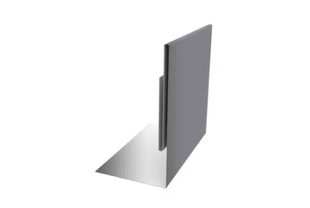 Планка приемная оконная 0,45 PE с пленкой RAL 7004 сигнальный серый