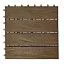 Садовый паркет CM Garden MODERN PATINA BROWN, 300х300 мм, 11 шт/уп