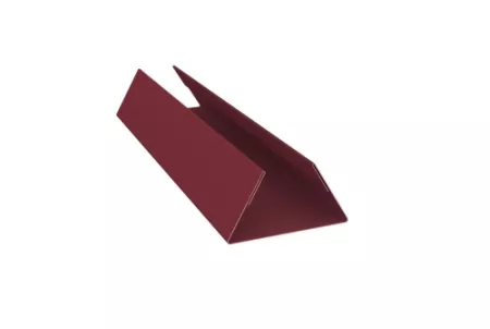 Планка стыковочная сост. нижняя 0,45 Drap RAL 3005 красное вино