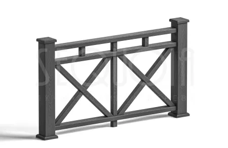 Комплект ограждения SEQUOIA «Бастион», gray