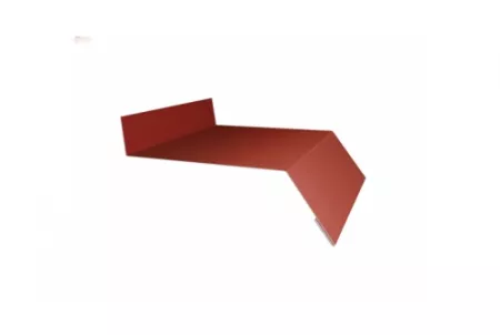 Отлив простой 50 0,5 Satin с пленкой RAL 8004 терракота