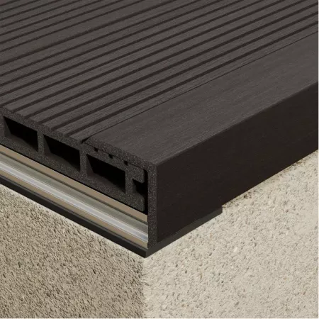 Уголок Unodeck Жженый Кедр 50х50 3,0м