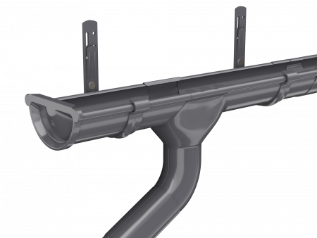 ТН МВС 125/90 мм кронштейн желоба короткий, коричневый