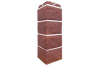 Угол Grand Line Колотый камень Design Plus корица с белым швом