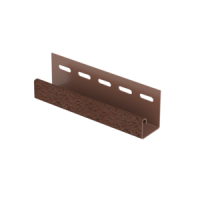 ТЕРРАКОТОВЫЙ J-профиль к сайдингу колл. СТОУН-ХАУС серия КЛИНКЕР (3,05 м) 20шт/уп