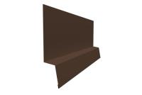 Планка начальная фальц 0,5 Quarzit с пленкой RAL 8017 шоколад