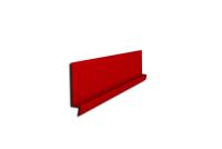 Стартовый профиль 2,5 м с порошковым покрытием, 1,2мм RAL 3020 транспортный красный