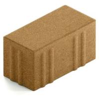 Брусчатка Steingot Хэви из серого цемента с полным прокрасом прямоугольник оливковая 200х100х100 мм