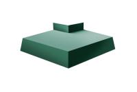 Угол отлива внешний 250 0,45 Drap с пленкой RAL 6005 зеленый мох