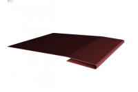 Планка начальная 0,5 Satin с пленкой RAL 3009 оксидно-красный