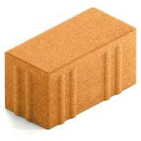 Брусчатка Steingot Хэви из белого цемента с полным прокрасом прямоугольник оранжевая 200х100х100 мм