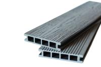 Террасная доска из ДПК (декинг) Dimdeck, Двусторонняя Графит, 4 метра