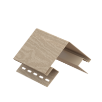СВЕТЛЫЙ Наружный угол к сайдингу колл. ТИМБЕР-БЛОК серия КЕДР (3,05 м) 5шт/уп