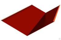 Планка ендовы нижняя (298*298), NormanMP 0,5 мм RAL 3011 2м