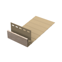 НАТУРАЛЬНЫЙ J-фаска ветровая к сайдингу колл. ТИМБЕР-БЛОК серия ДУБ (3,05 м) 10шт/уп