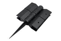 Шарнир для клумбы Holzhof 25*150мм, пластик черный