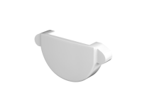 ТН МАКСИ 152/100 мм, заглушка желоба, снежно-белый, шт.