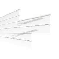 Сайдинг МЕТАЛЛ ПРОФИЛЬ Lбрус-XL-14х335 NormanMP (ПЭ-01-9003-0.5)