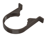ТН ПВХ 125/82 мм, хомут трубы, темно-коричневый, шт.