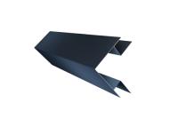 Угол внешний сложный 75х75 0,5 GreenCoat Pural BT, matt RR 23 темно-серый (RAL 7024 мокрый асфальт)