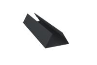 Планка стыковочная составная нижняя 0,5 Satin Matt RAL 7024 мокрый асфальт