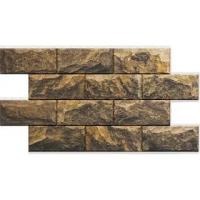 Термосайдинг Дагестанский камень 3D Тигровый глаз 1020х310х20 мм