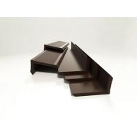 Уголок 70*35*3000 для террасной доски ДПК Dimdeck, Коричневый