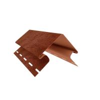 КРАСНЫЙ Наружный угол к сайдингу колл. СТОУН-ХАУС серия КИРПИЧ (3,05 м) 5шт/уп