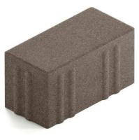 Брусчатка Steingot Хэви из серого цемента с полным прокрасом прямоугольник темно-серая 200х100х100 мм