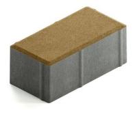 Брусчатка Steingot Сити 80 из серого цемента с частичным прокрасом прямоугольник оливковая 200х100х80 мм