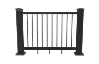 Ограждение из ДПК POLIVAN 3D c алюминиевыми балясинами 125х960х1575 мм (Черный)