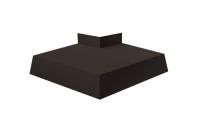Угол отлива внешний 250 0,5 GreenCoat Pural BT, matt с пленкой RR 32 темно-коричневый (RAL 8019 серо-коричневый)