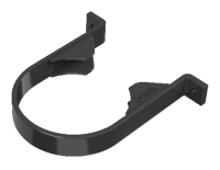 ТН ПВХ 125/82 мм, хомут трубы, черный, шт.