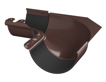 ТН МВС 125/90 мм внутренний угол желоба 90°, коричневый